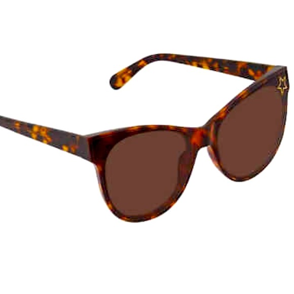 Stella Mccartney Brown Cat Eye Ladies Sunglasses New - Picture 5 of 16